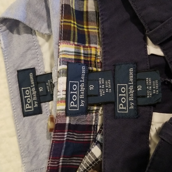 Three pair of boys size 10 Polo Ralph Lauren shorts - Picture 9 of 9